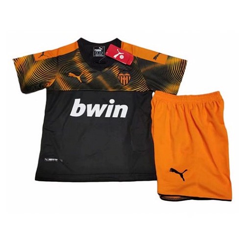 Camiseta Valencia Segunda equipación Niño 2019-2020 Blanco Negro